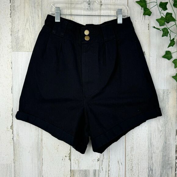 lucy & jack black high rise shorts sz 28 - Picture 2 of 7